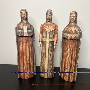 3pc Southern Living At Home Willow House Santos Wise Man Statues Figurines